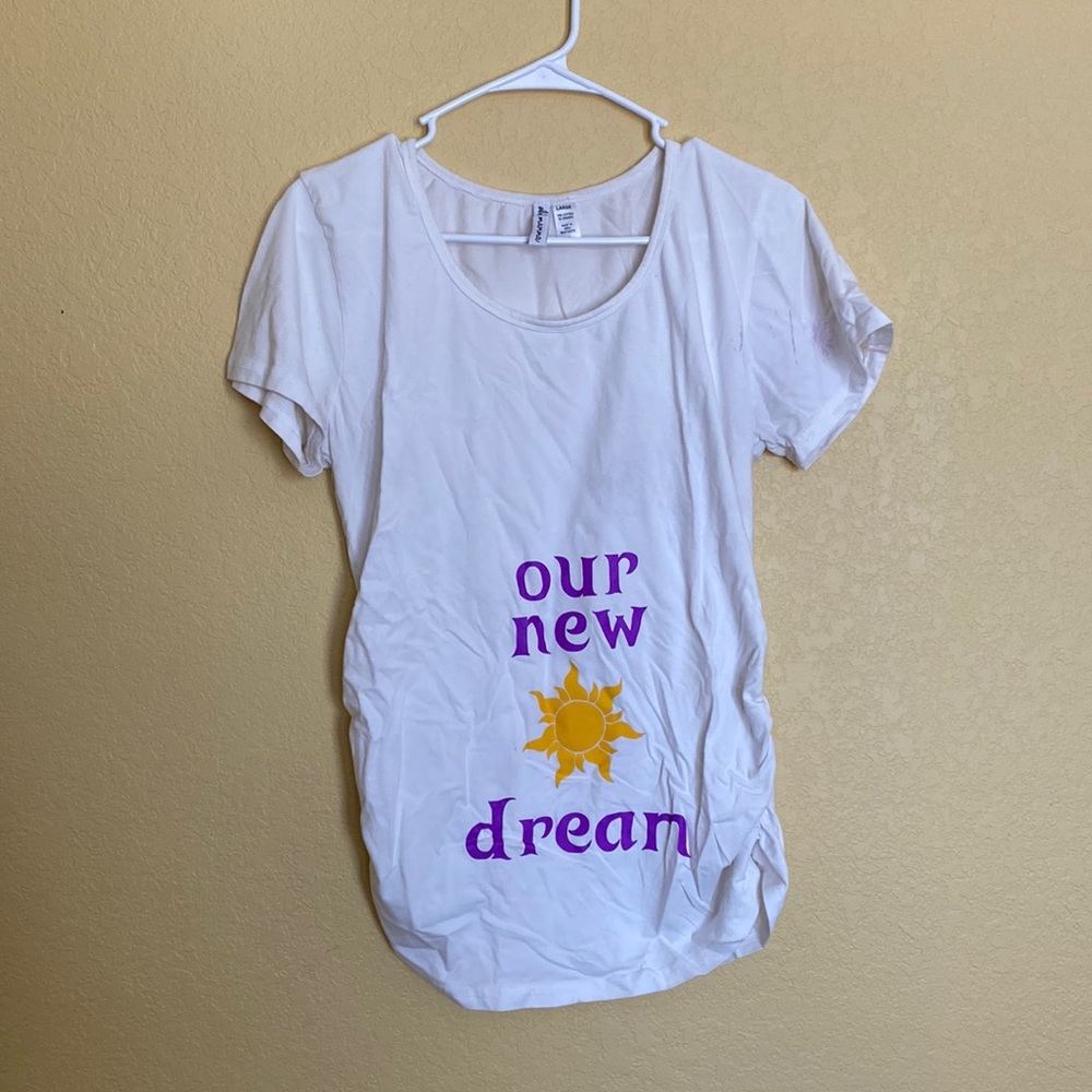 Tangled Inspired Maternity Shirt